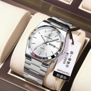 POEDAGAR Original New Woman Watch Stainless Steel Waterproof Luminous
