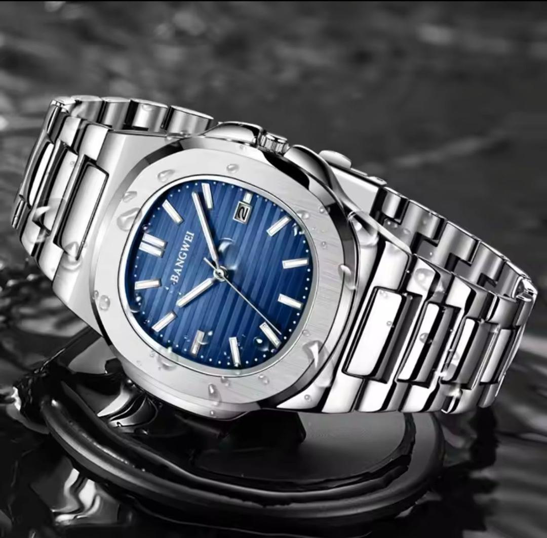 LIGE Luxury Watch Business Waterproof Male Clock Luminous Date Stainless Steel Square Quartz Men Watch Reloj Hombre 2024 New