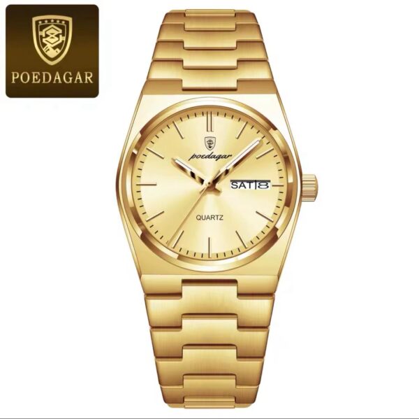 POEDAGAR Original New Woman Watch Stainless Steel Waterproof Luminous - Image 5