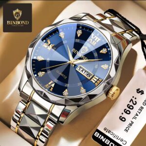 Leather Casual Diamond Luxury Watch