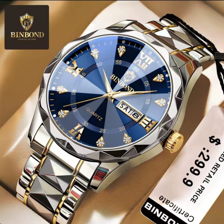Leather Casual Diamond Luxury Watch