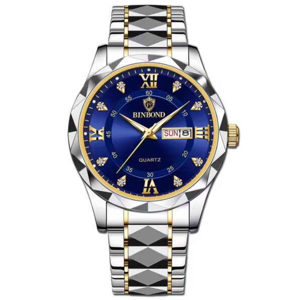 Leather Casual Diamond Luxury Watch - Image 2