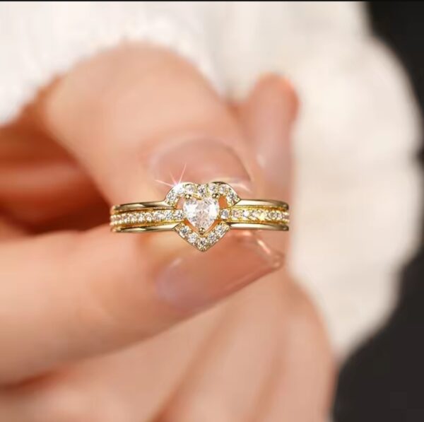 Female Heart Shaped Ring - Image 5