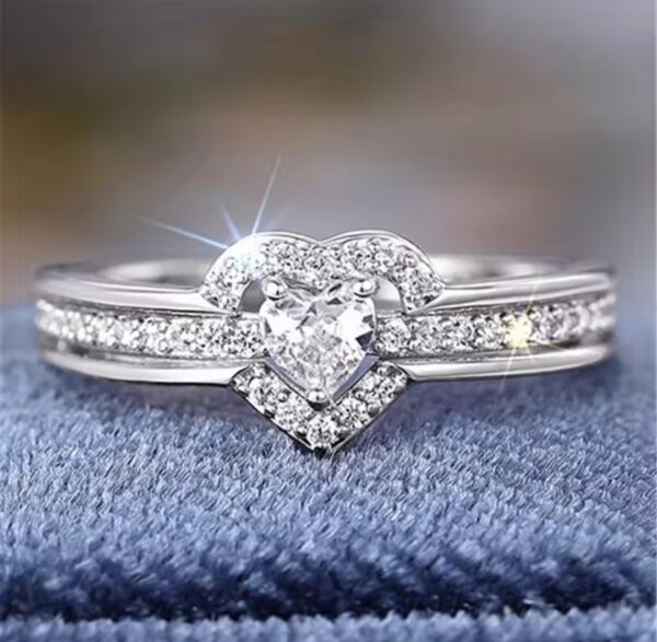 Female Heart Shaped Ring - Image 6