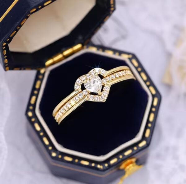 Female Heart Shaped Ring - Image 2