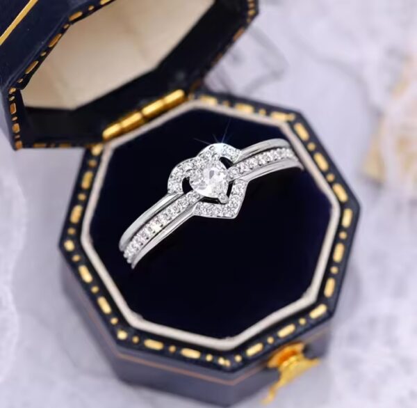 Female Heart Shaped Ring - Image 3