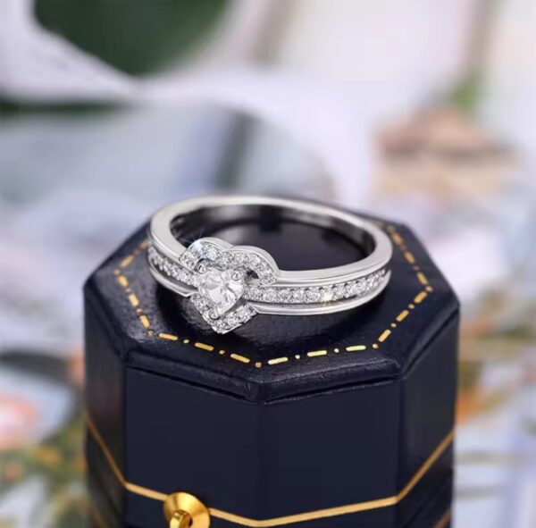 Female Heart Shaped Ring - Image 4