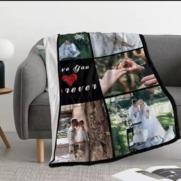 Custom Blanket With Photo or Text - Image 3