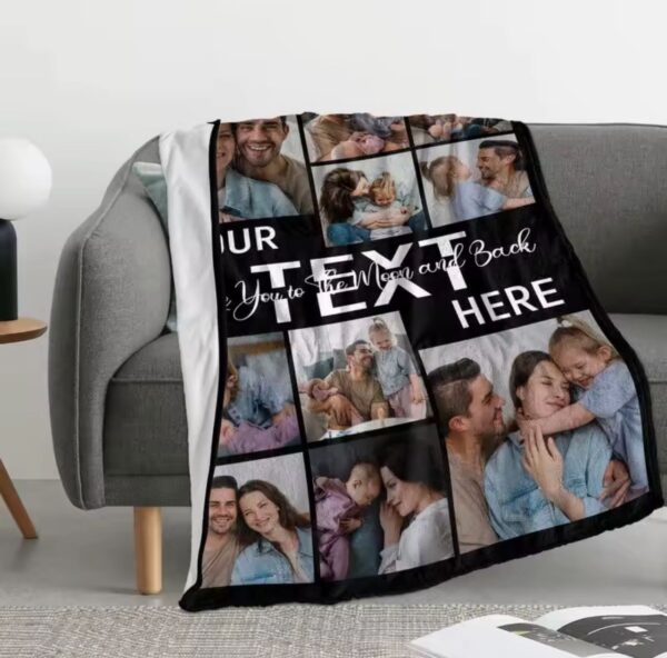Custom Blanket With Photo or Text - Image 4