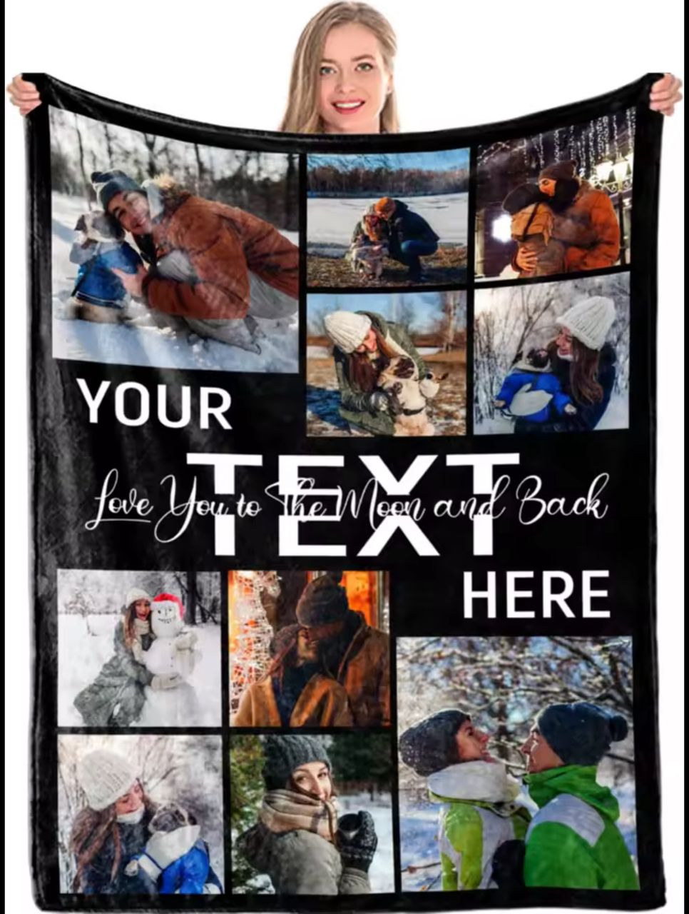 Custom Blanket With Photo or Text