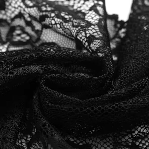 2 Pcs Women's New Sexy Lace See-Through Pajamas Black Pink Cute Clothes Comfortable Breathable Suspender Shorts Set - Image 6