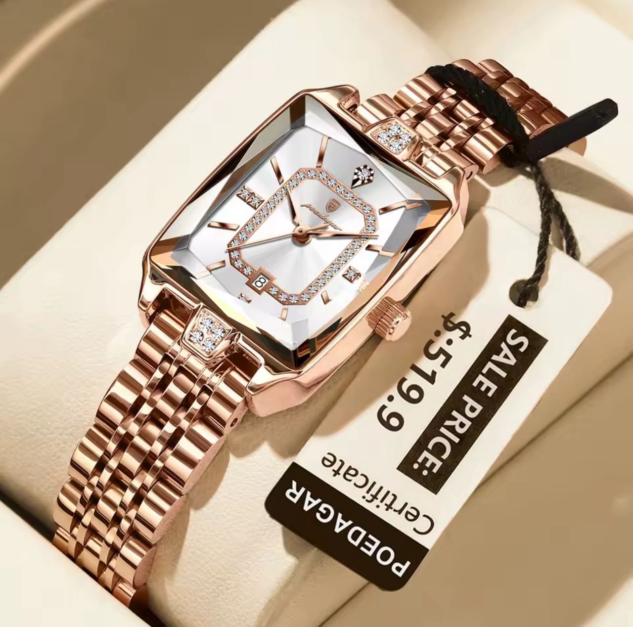 POEDAGAR Top Elegant Women Wristwatch