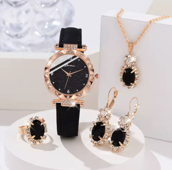 Female Jewelry Set (watch/necklace/Earrings/ring) - Image 10