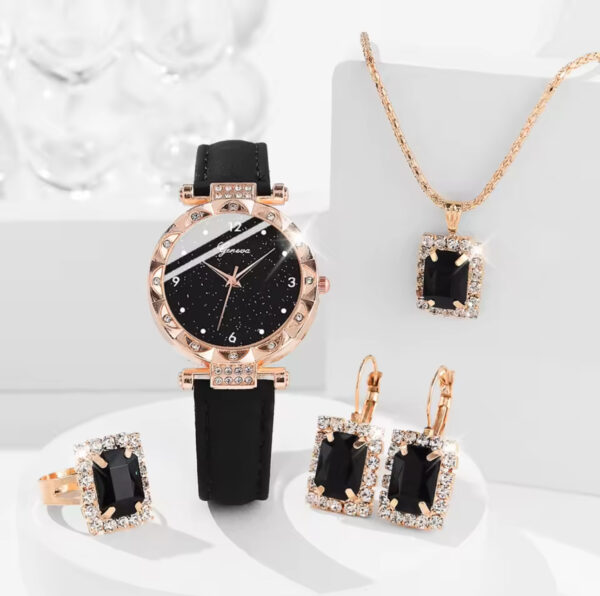 Female Jewelry Set (watch/necklace/Earrings/ring) - Image 9