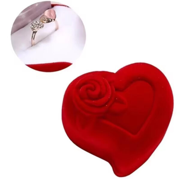 Heart Shaped Ring Box - Image 3