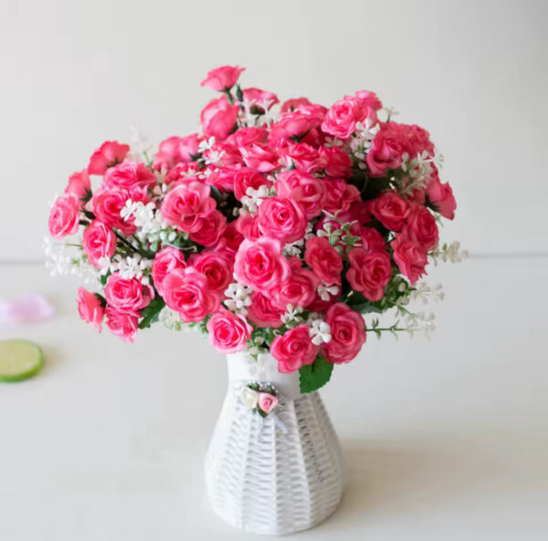 30cm 15Heads Artificial Roses Flower Bouquet - Image 7