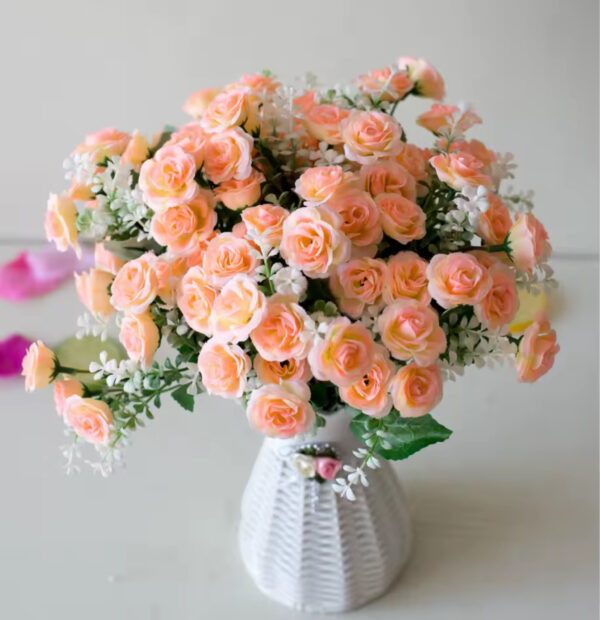 30cm 15Heads Artificial Roses Flower Bouquet - Image 6