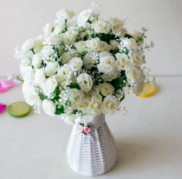 30cm 15Heads Artificial Roses Flower Bouquet - Image 5
