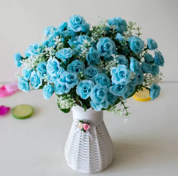 30cm 15Heads Artificial Roses Flower Bouquet - Image 3