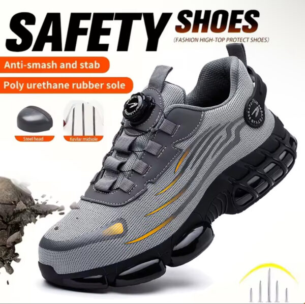 Breathable lace-free soft sole comfortable anti-smash anti-puncture labour insurance shoes