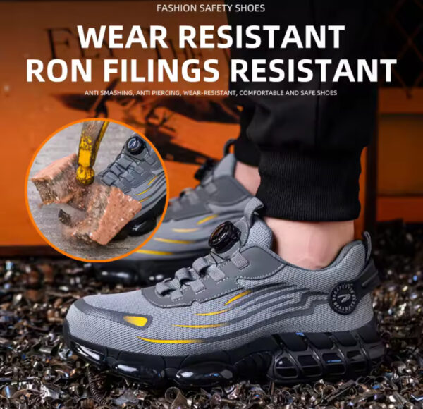 Breathable lace-free soft sole comfortable anti-smash anti-puncture labour insurance shoes - Image 2