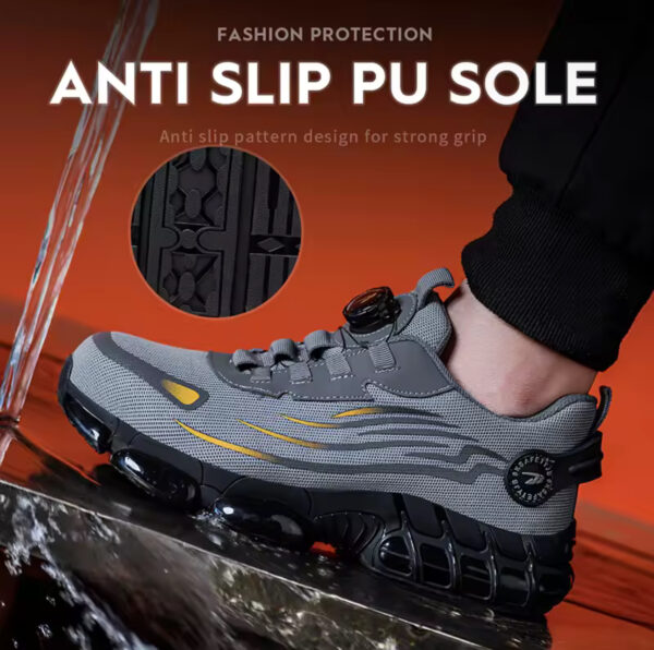 Breathable lace-free soft sole comfortable anti-smash anti-puncture labour insurance shoes - Image 3