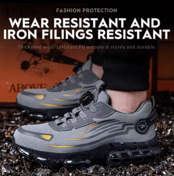 Breathable lace-free soft sole comfortable anti-smash anti-puncture labour insurance shoes - Image 4