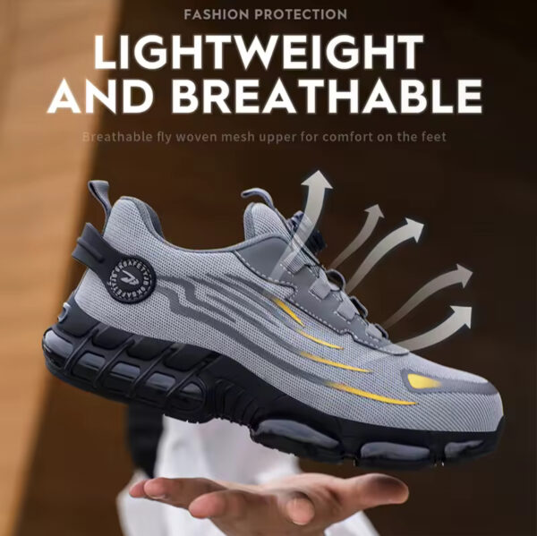 Breathable lace-free soft sole comfortable anti-smash anti-puncture labour insurance shoes - Image 5