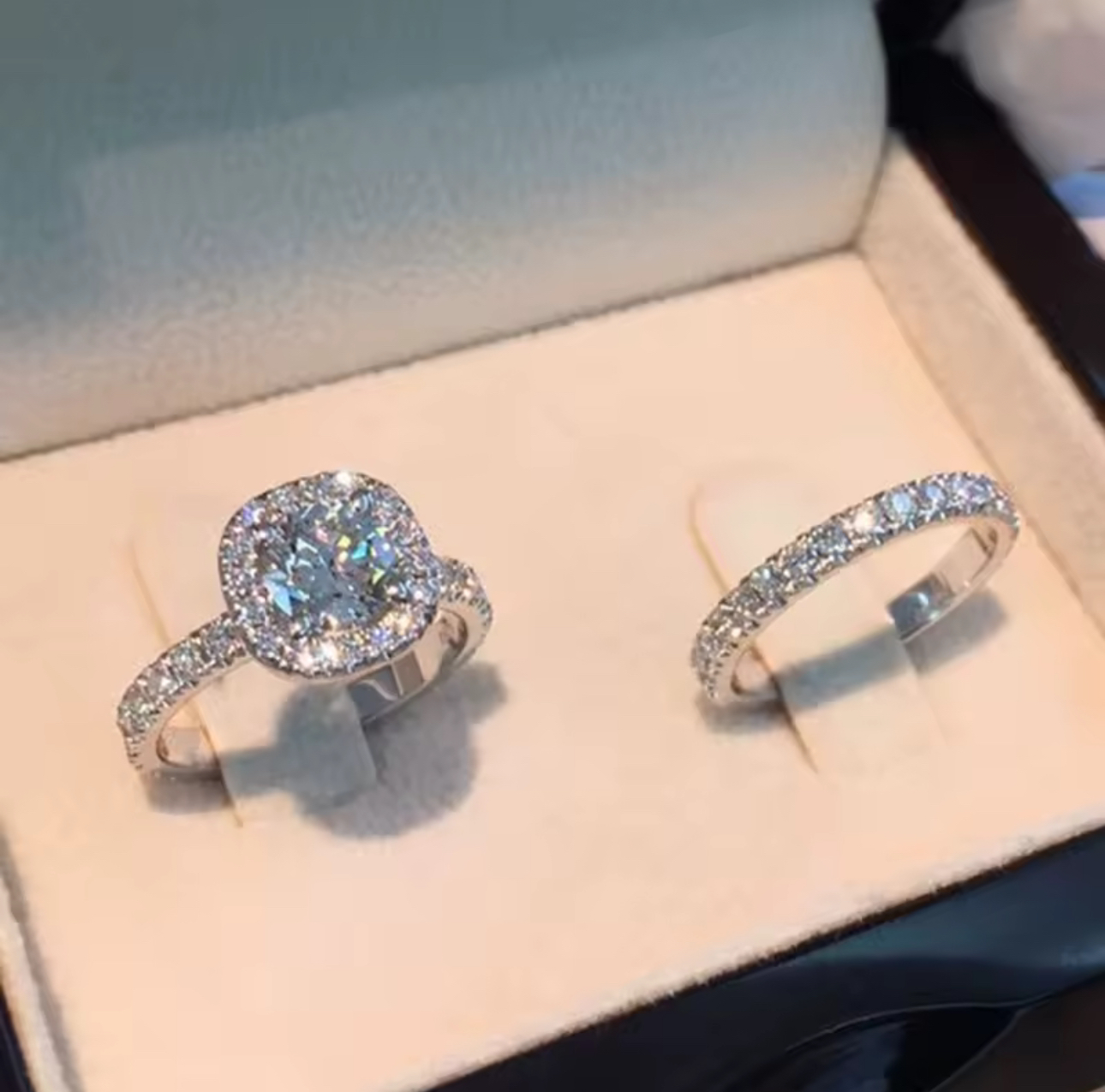 Silver Color Princess Ring for Women