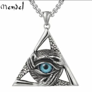 Men's Retro Ancient Egypt Eye of Horus Eagle Head God Pendant Necklace