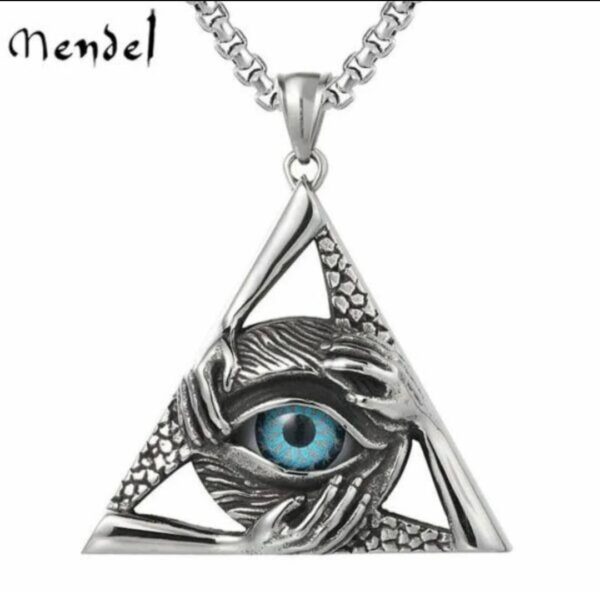 Men's Retro Ancient Egypt Eye of Horus Eagle Head God Pendant Necklace