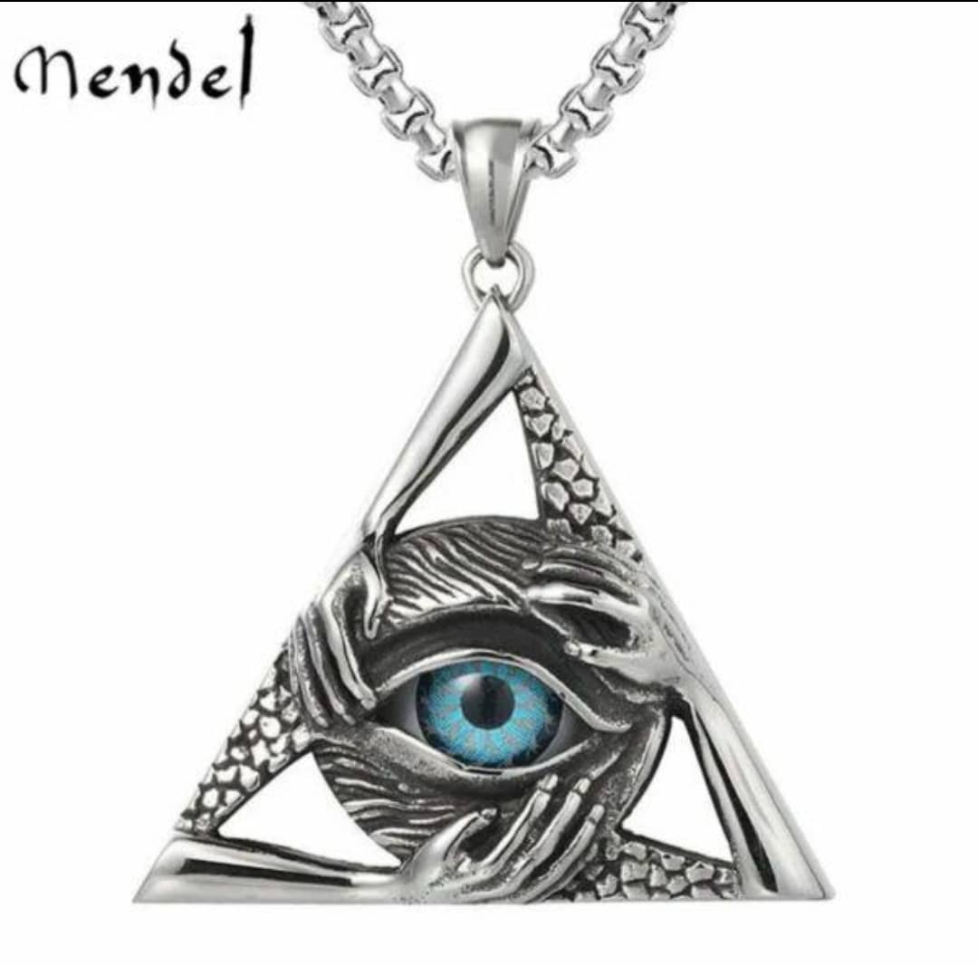Men's Retro Ancient Egypt Eye of Horus Eagle Head God Pendant Necklace