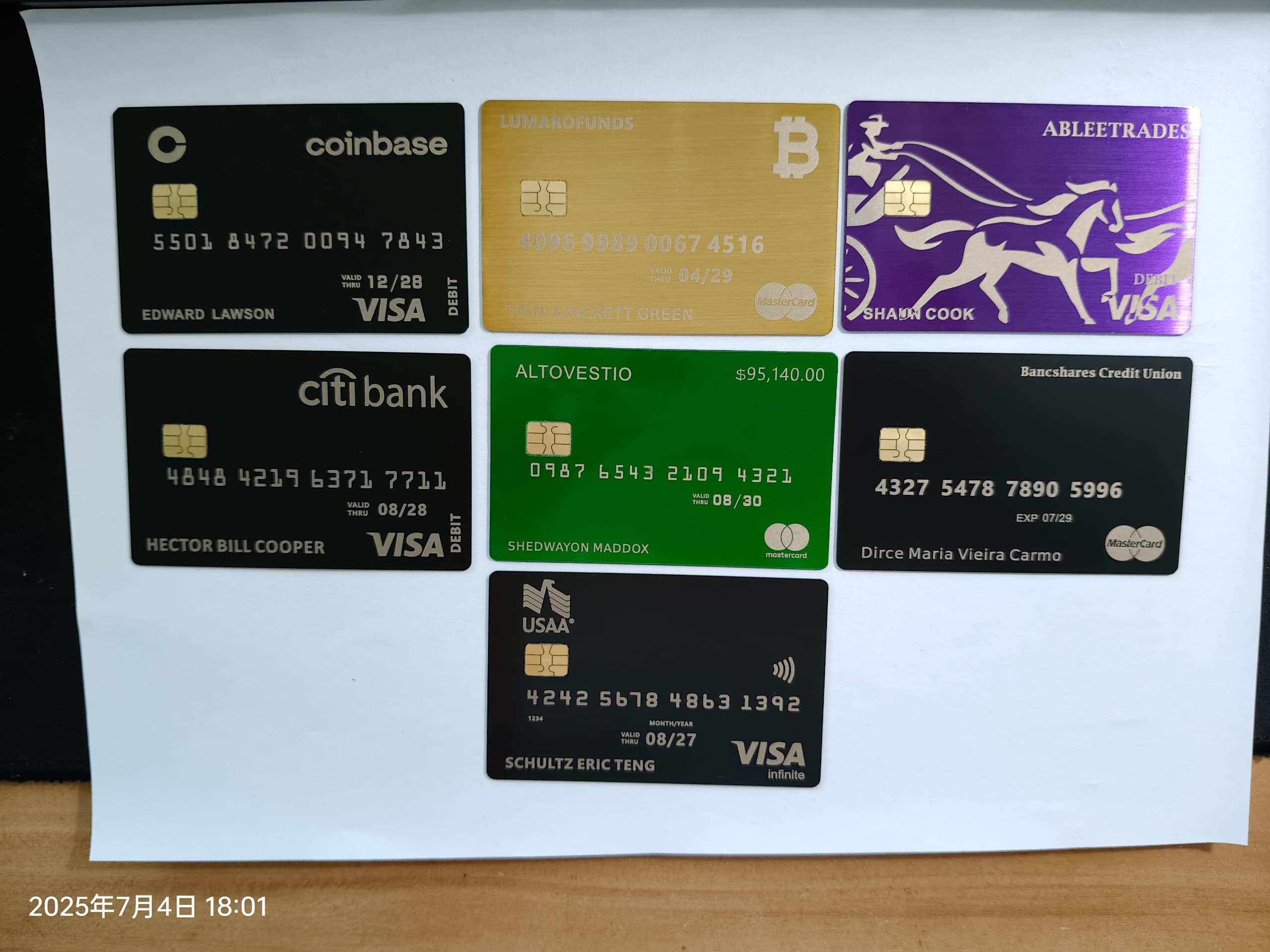Customized Credit/Debit Metal card with chip