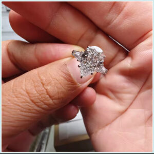 Solid 18k White Gold With IGI Certificate