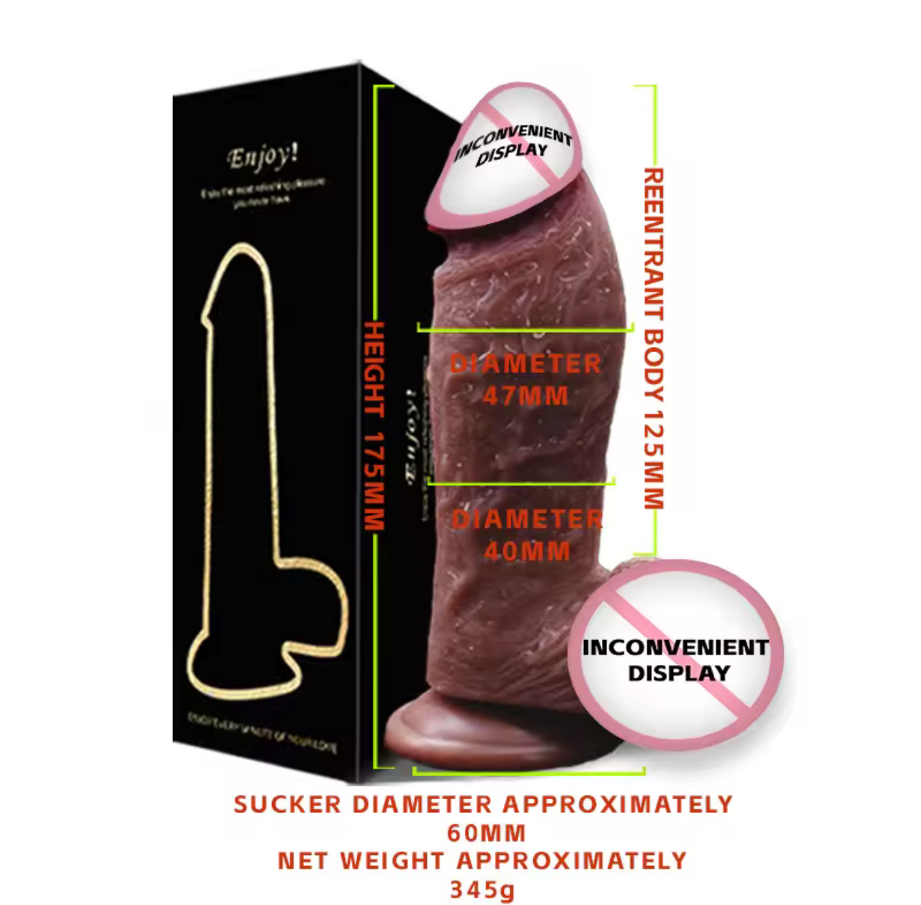Realistic dildo Big penis