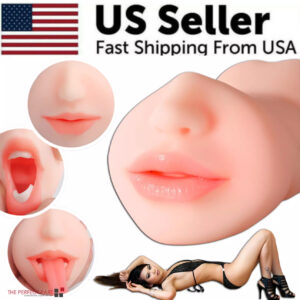 Male Masturbator Realistic Vagina Anal Pocket Pussy Sex Toy Men Oral Love Mouth