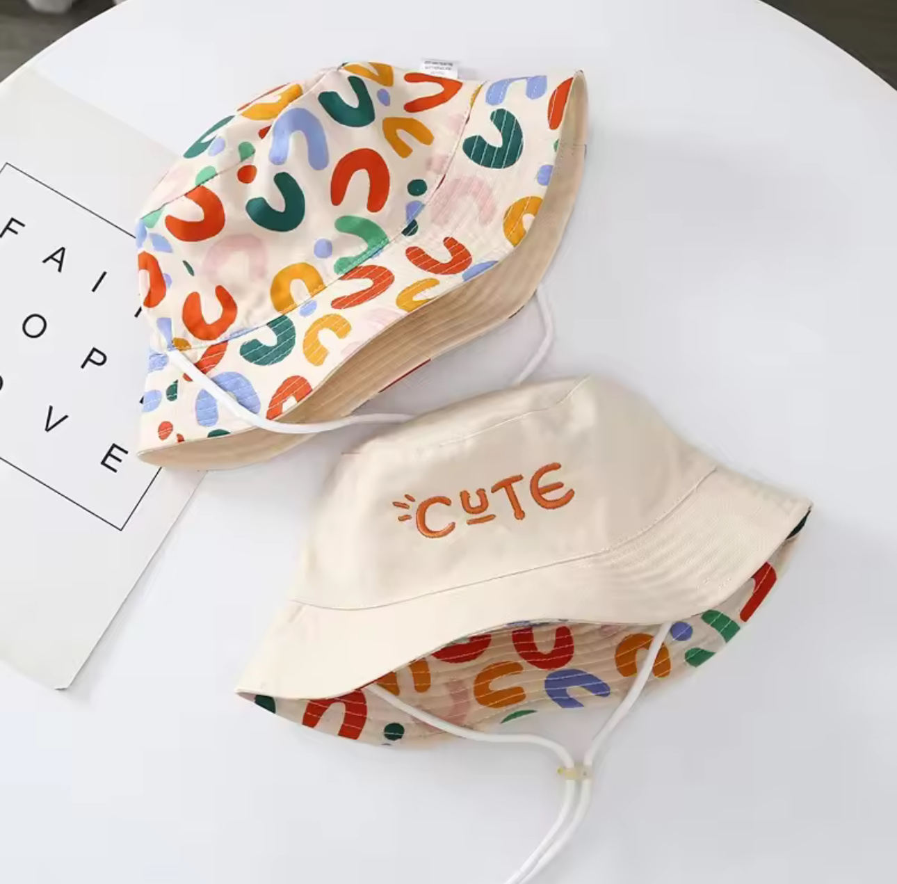 Double Sided Baby Bucket Hat