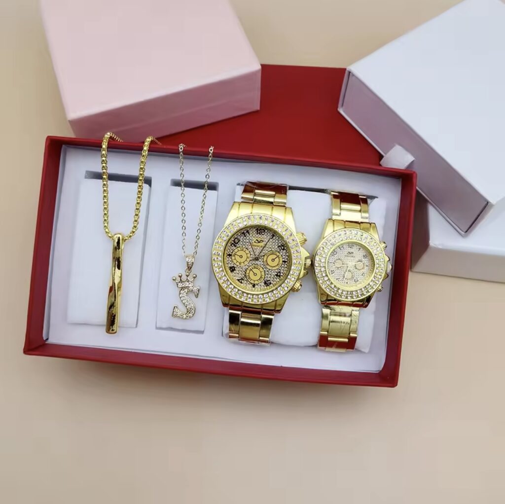 4Pcs Couple Watch Set Women & Men