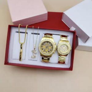 4Pcs Couple Watch Set Women & Men
