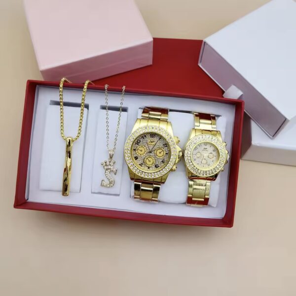 4Pcs Couple Watch Set Women & Men