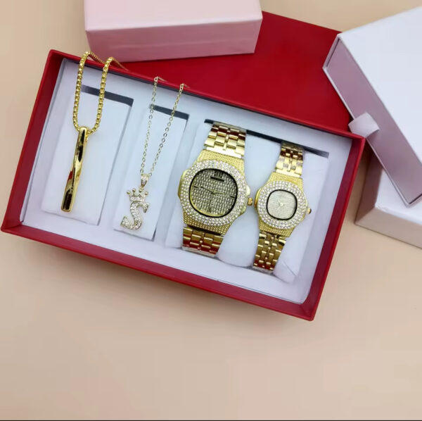 4Pcs Couple Watch Set Women & Men - Image 2
