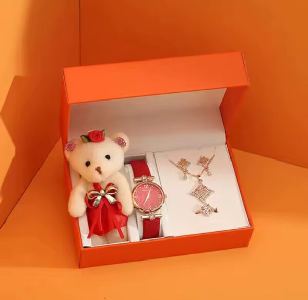 Women jewelry set with teddy bear puppet - Image 2