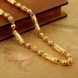 Men's Electroplated 18K Gold Necklace
