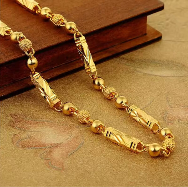 Men's Electroplated 18K Gold Necklace
