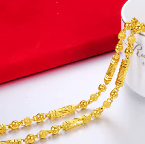 Men's Electroplated 18K Gold Necklace - Image 2