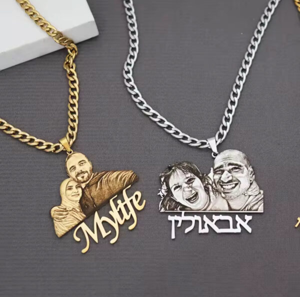 Custom Picture Nameplate Pendant - Image 2