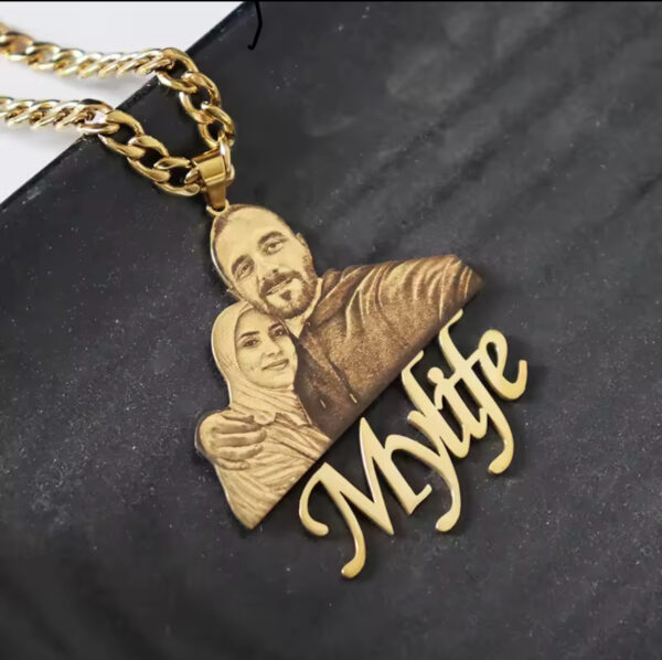 Custom Picture Nameplate Pendant - Image 3