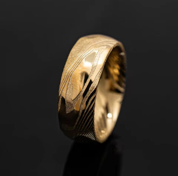 Original Men Gold Plated Engagement Ring - Image 4