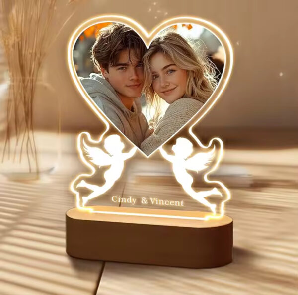 Custom LOVE Picture Frames with Night Light - Image 2