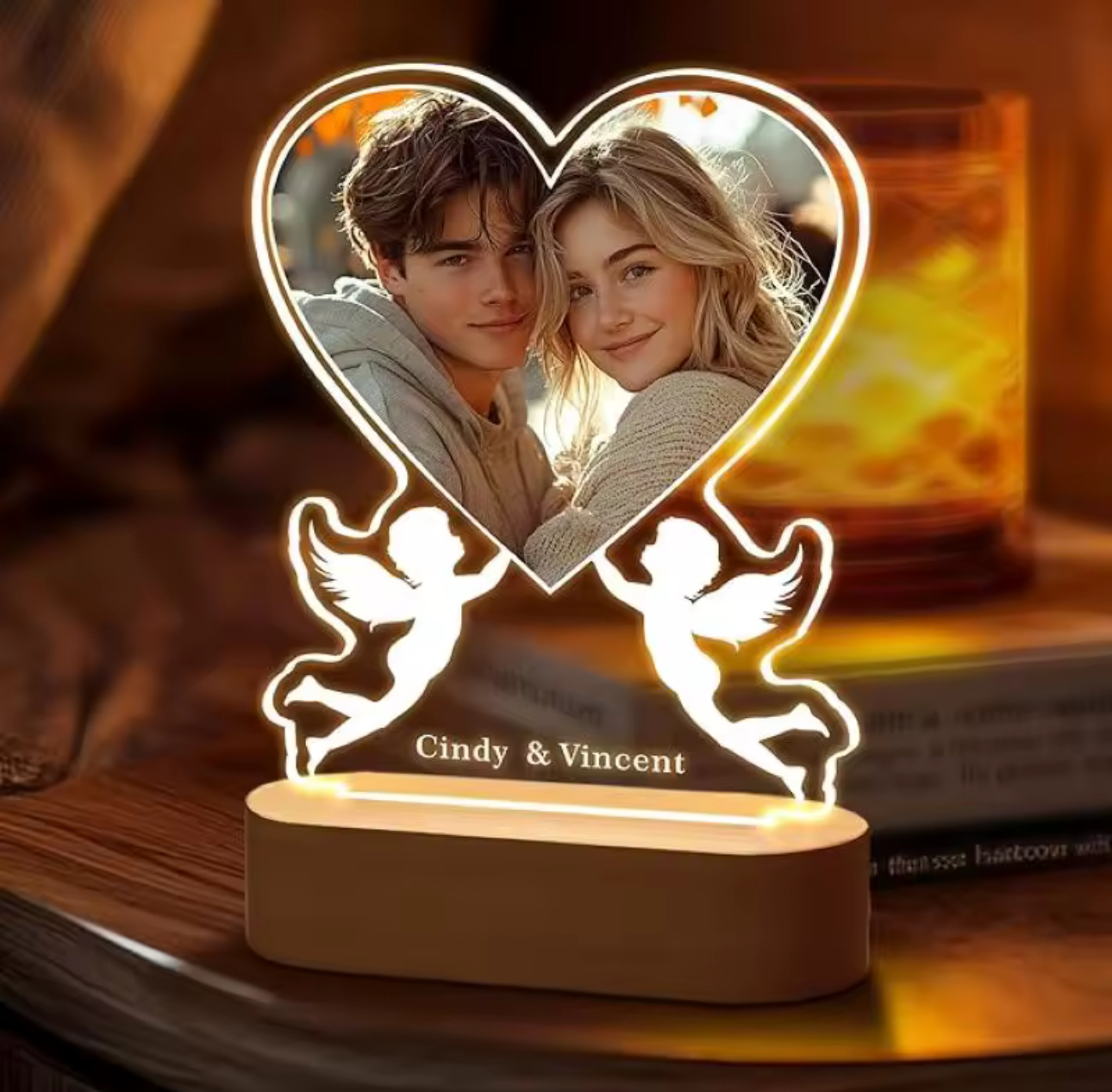 Custom LOVE Picture Frames with Night Light